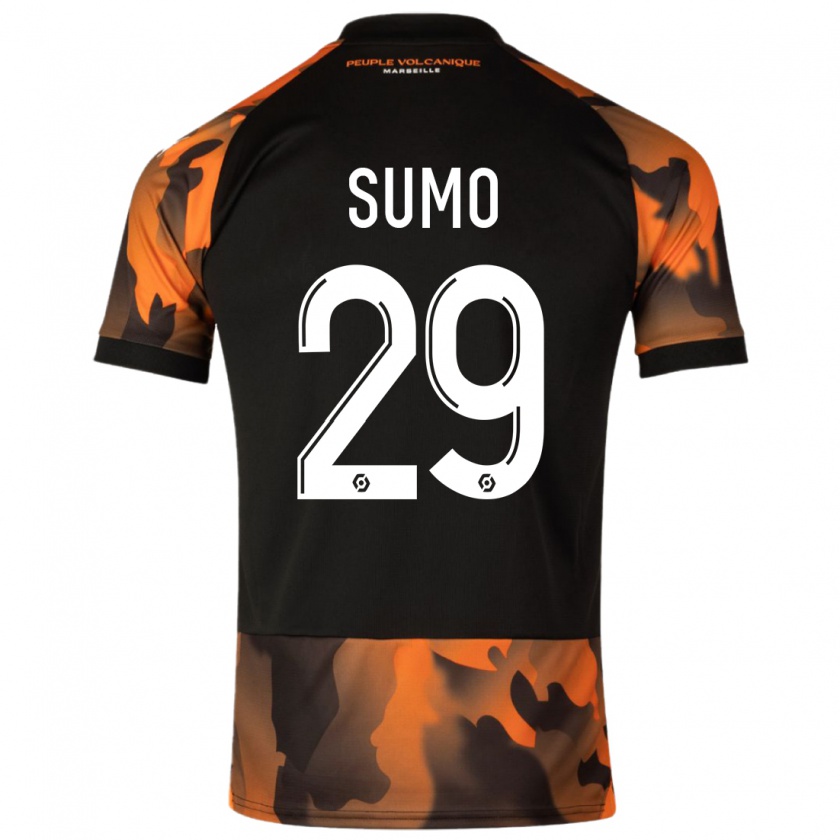 Kandiny Homme Maillot Eva Sumo #29 Noir Orange Troisieme 2023/24 T-Shirt