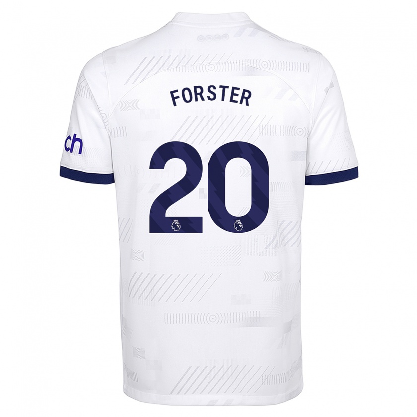 Kandiny Femme Maillot Fraser Forster #20 Blanc Tenues Domicile 2023/24 T-Shirt