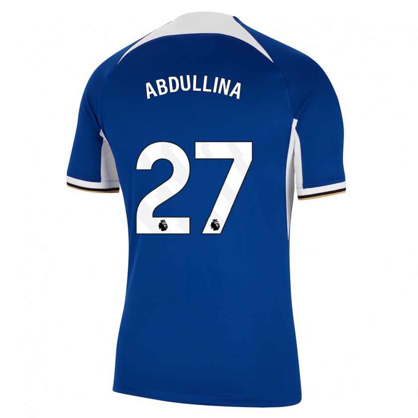 Kandiny Femme Maillot Alsu Abdullina #27 Bleu Tenues Domicile 2023/24 T-Shirt