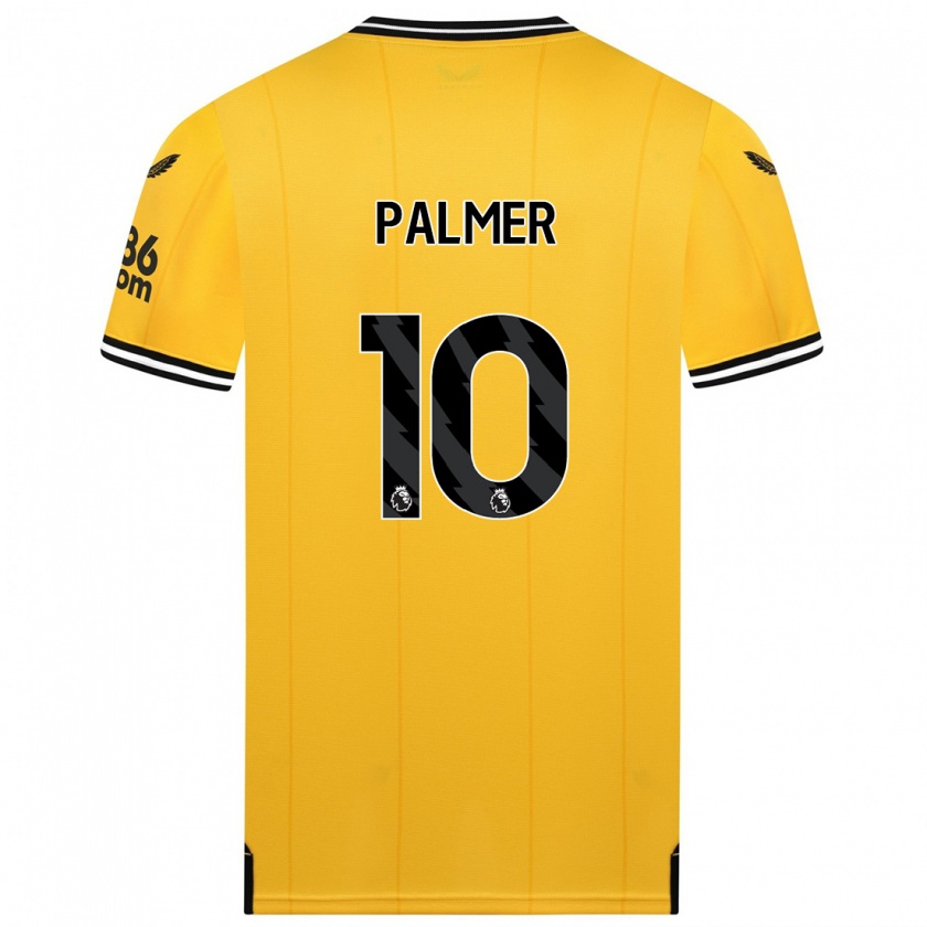 Kandiny Femme Maillot Jamila Palmer #10 Jaune Tenues Domicile 2023/24 T-Shirt