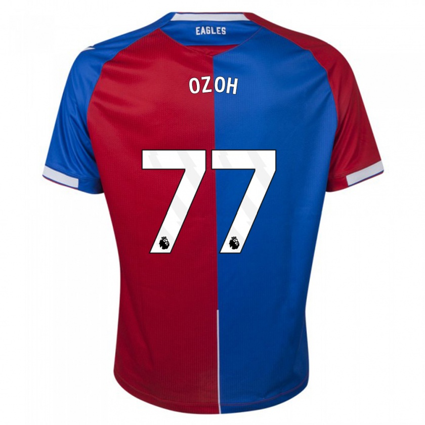 Kandiny Femme Maillot David Ozoh #77 Rouge Bleu Tenues Domicile 2023/24 T-Shirt