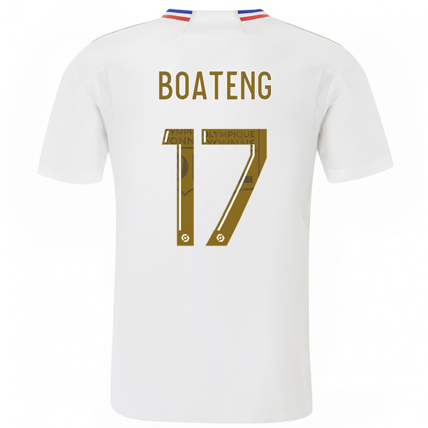 Kandiny Femme Maillot Jerome Boateng #17 Blanc Tenues Domicile 2023/24 T-Shirt