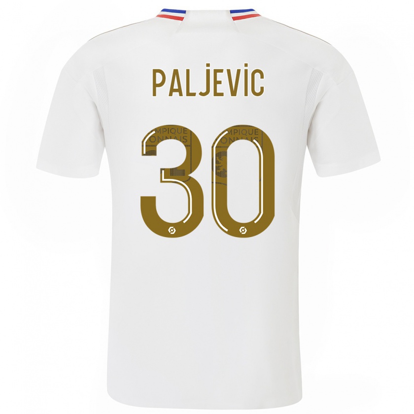 Kandiny Femme Maillot Alyssia Paljevic #30 Blanc Tenues Domicile 2023/24 T-Shirt
