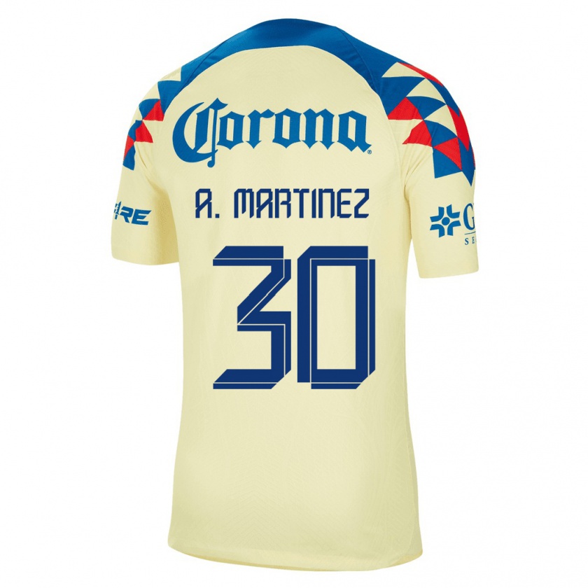 Kandiny Femme Maillot Arturo Martínez #30 Jaune Tenues Domicile 2023/24 T-Shirt