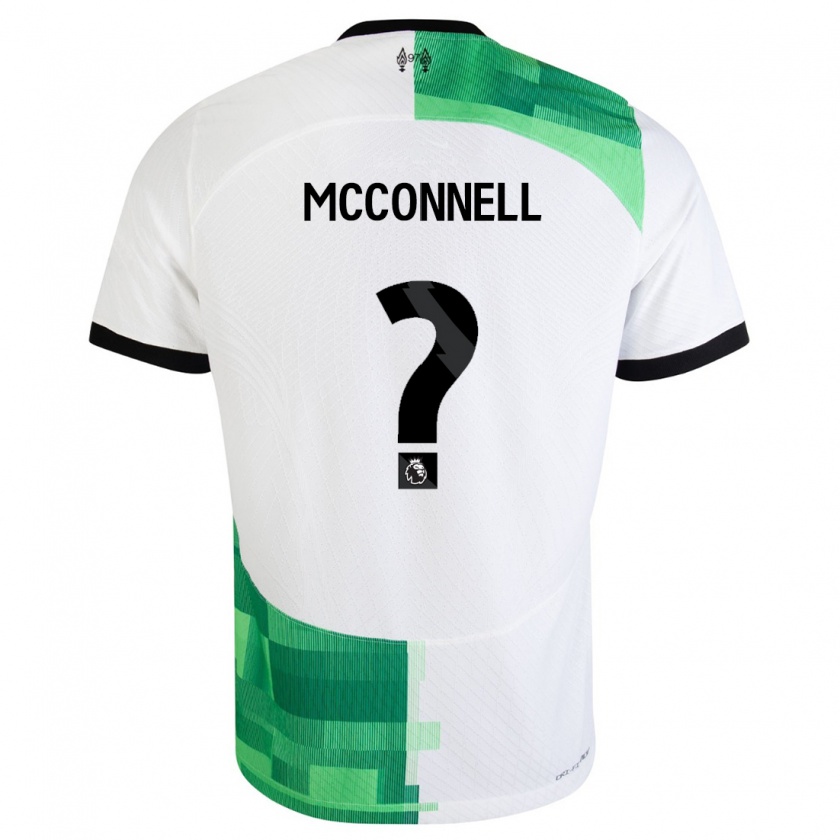 Kandiny Femme Maillot James Mcconnell #0 Blanc Vert Tenues Extérieur 2023/24 T-Shirt