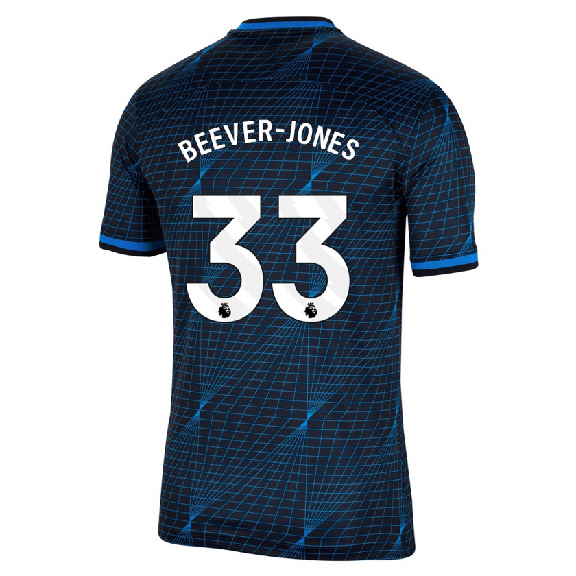 Kandiny Femme Maillot Aggie Beever-Jones #33 Bleu Foncé Tenues Extérieur 2023/24 T-Shirt
