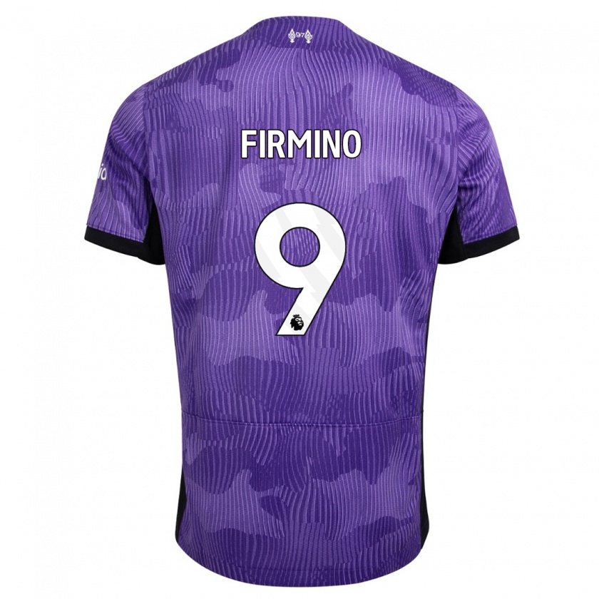 Kandiny Femme Maillot Roberto Firmino #9 Violet Troisieme 2023/24 T-Shirt