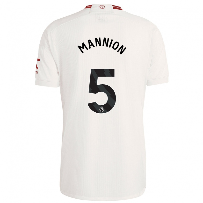 Kandiny Femme Maillot Aoife Mannion #5 Blanc Troisieme 2023/24 T-Shirt