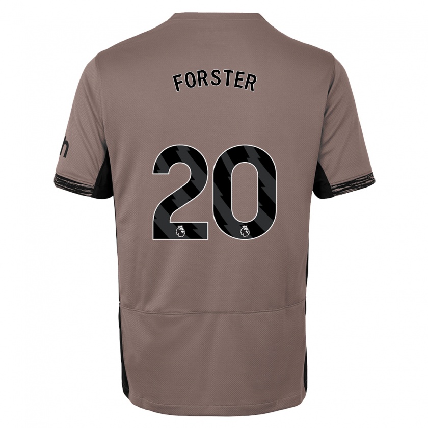 Kandiny Femme Maillot Fraser Forster #20 Beige Foncé Troisieme 2023/24 T-Shirt
