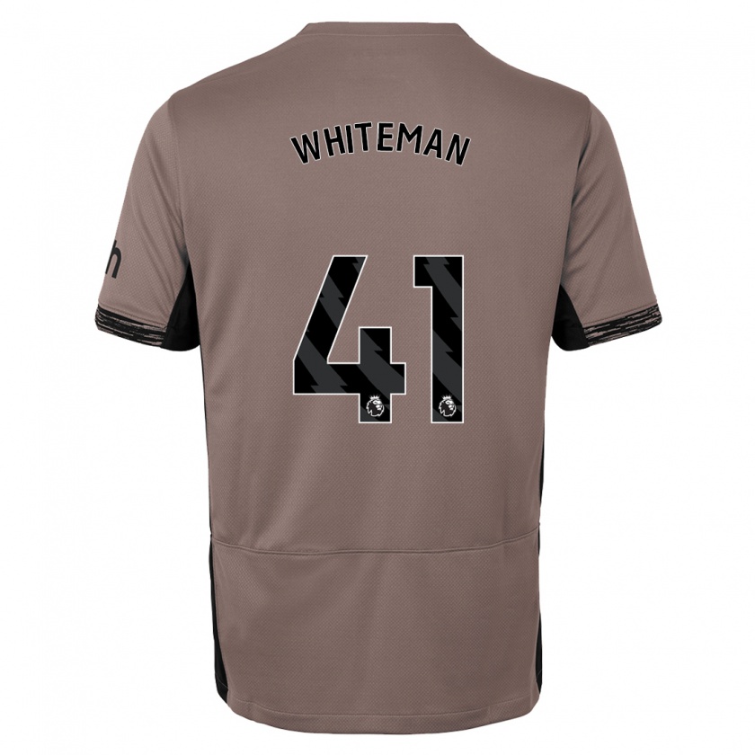 Kandiny Femme Maillot Alfie Whiteman #41 Beige Foncé Troisieme 2023/24 T-Shirt