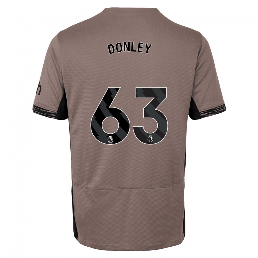 Kandiny Femme Maillot Jamie Donley #63 Beige Foncé Troisieme 2023/24 T-Shirt