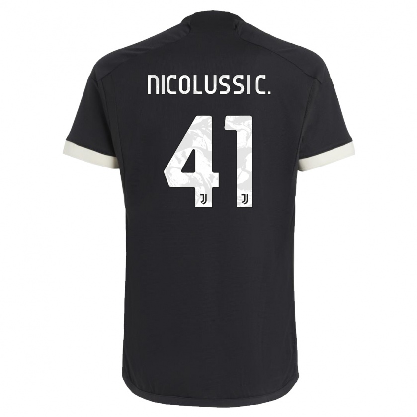 Kandiny Femme Maillot Hans Nicolussi Caviglia #41 Noir Troisieme 2023/24 T-Shirt