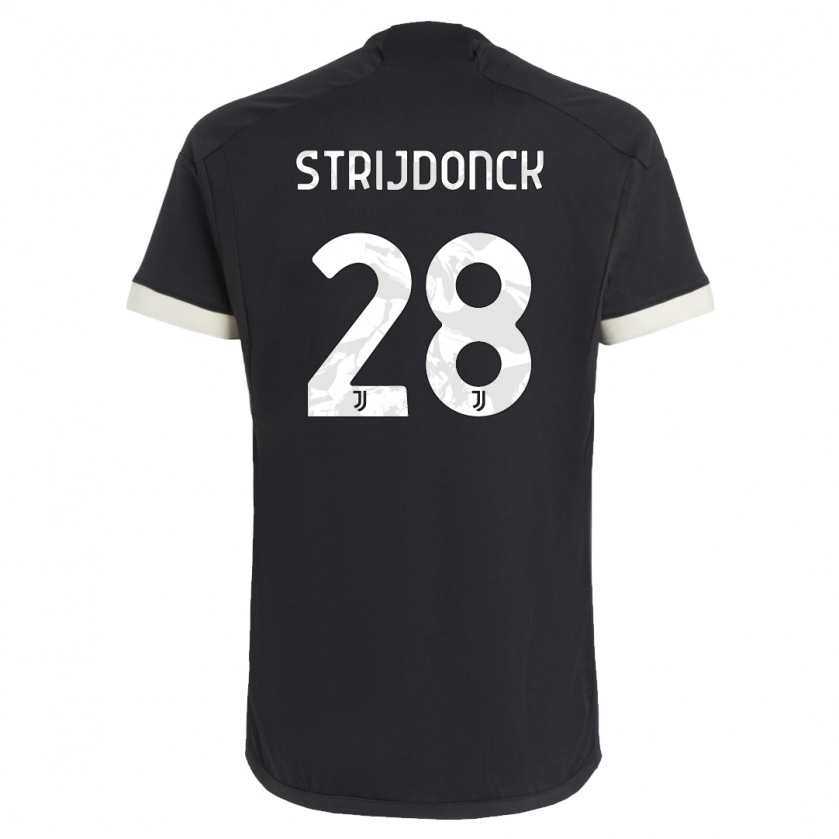 Kandiny Femme Maillot Bayron Strijdonck #28 Noir Troisieme 2023/24 T-Shirt