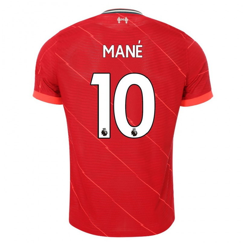 Enfant Football Maillot Sadio Mane #10 Rouge Tenues Domicile 2021/22 T-shirt