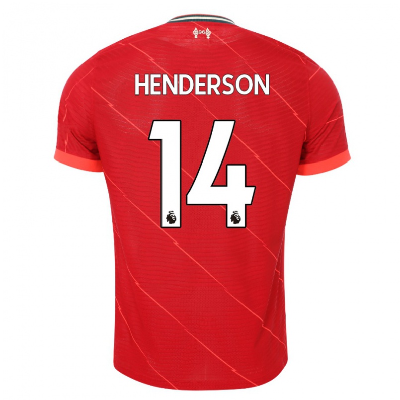 Enfant Football Maillot Henderson #14 Rouge Tenues Domicile 2021/22 T-shirt