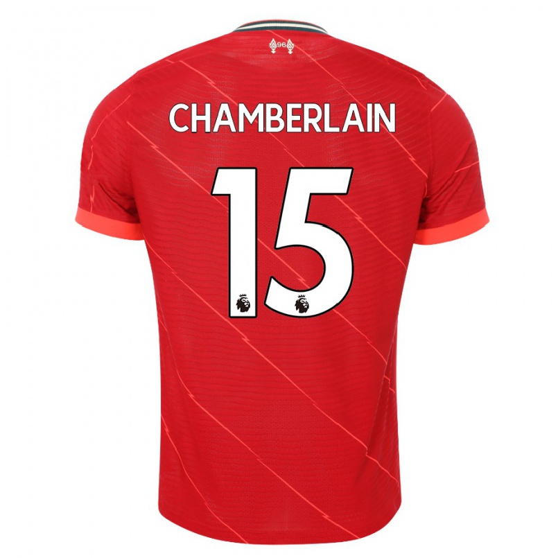 Enfant Football Maillot Alex Oxlade-chamberlain #15 Rouge Tenues Domicile 2021/22 T-shirt