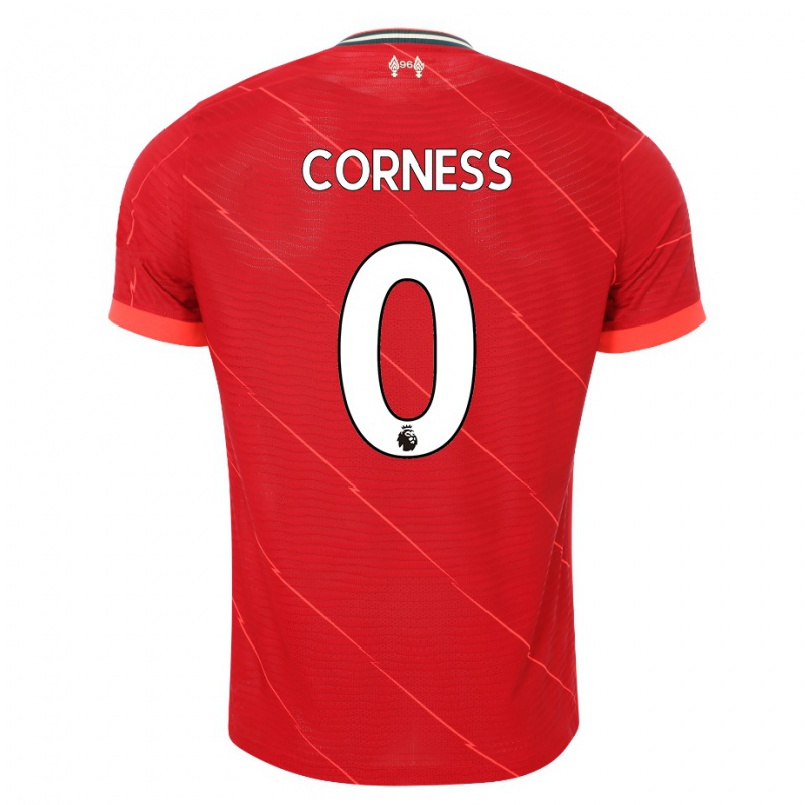 Enfant Football Maillot Dominic Corness #0 Rouge Tenues Domicile 2021/22 T-shirt