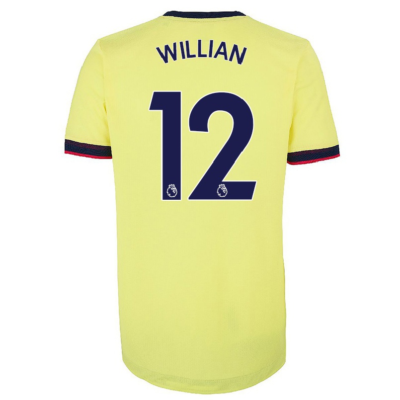 Enfant Football Maillot Willian Borges Da Silva #12 Rouge Blanc Tenues Domicile 2021/22 T-shirt