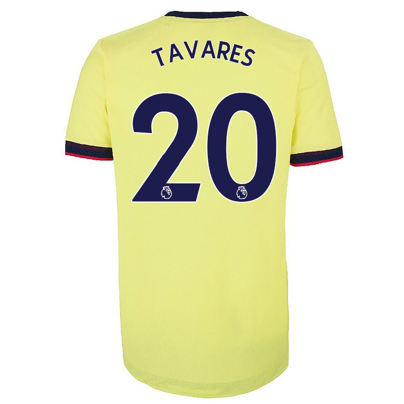 Enfant Football Maillot Nuno Tavares #20 Rouge Blanc Tenues Domicile 2021/22 T-shirt
