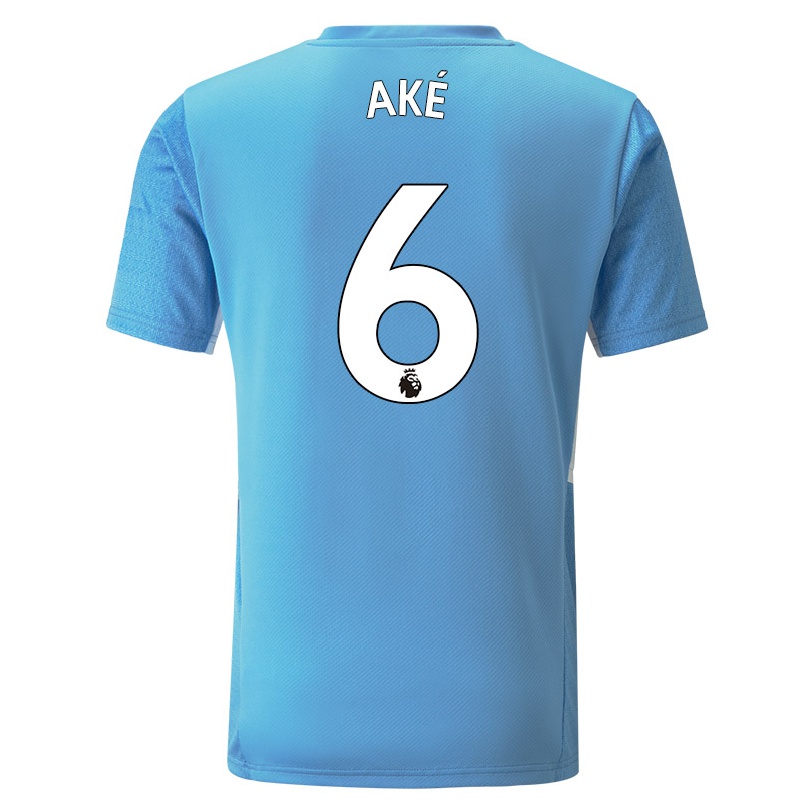 Enfant Football Maillot Nathan Ake #6 Bleu Tenues Domicile 2021/22 T-shirt