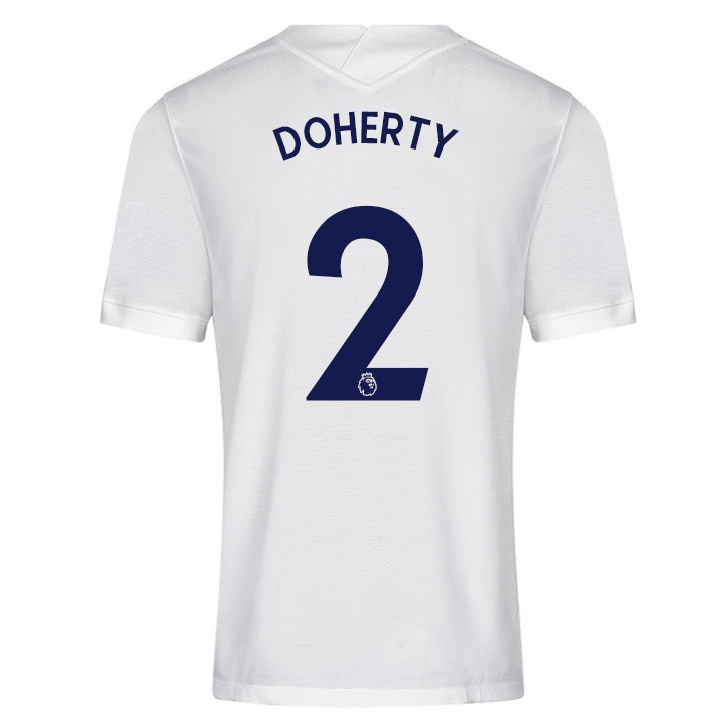 Enfant Football Maillot Matt Doherty #2 Blanche Tenues Domicile 2021/22 T-shirt