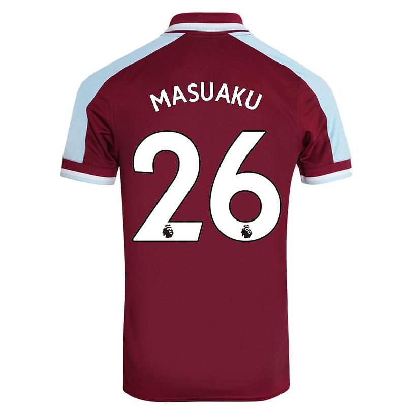 Enfant Football Maillot Arthur Masuaku #26 Bordeaux Tenues Domicile 2021/22 T-shirt