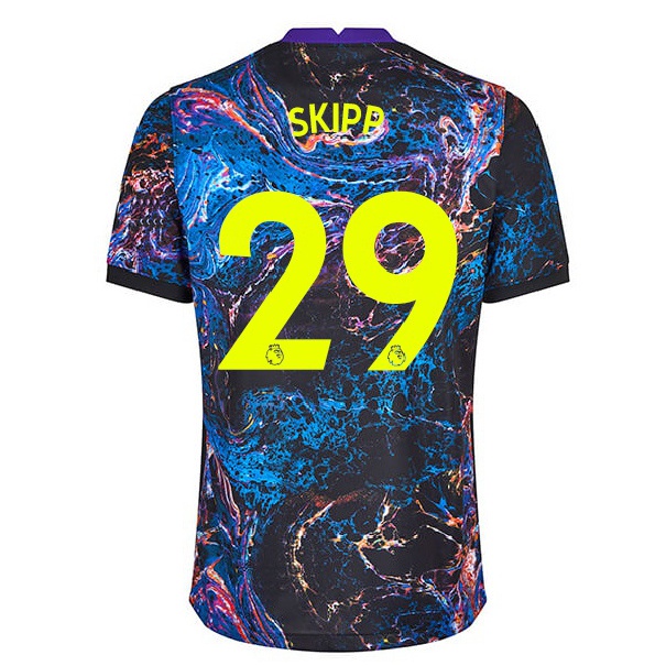 Enfant Football Maillot Oliver Skipp #29 Multicolore Tenues Extérieur 2021/22 T-shirt