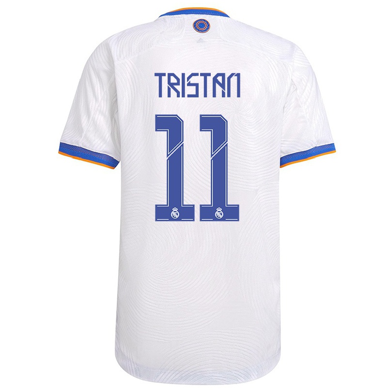 Enfant Football Maillot Vukcevic Tristan #11 Blanche Tenues Domicile 2021/22 T-shirt