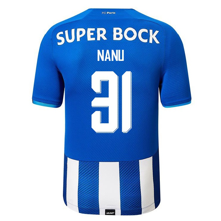 Enfant Football Maillot Nanu #31 Bleu Royal Tenues Domicile 2021/22 T-shirt