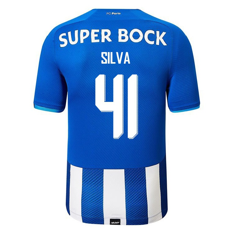 Enfant Football Maillot Ricardo Silva #41 Bleu Royal Tenues Domicile 2021/22 T-shirt