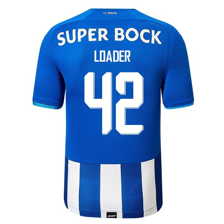 Enfant Football Maillot Danny Loader #42 Bleu Royal Tenues Domicile 2021/22 T-shirt