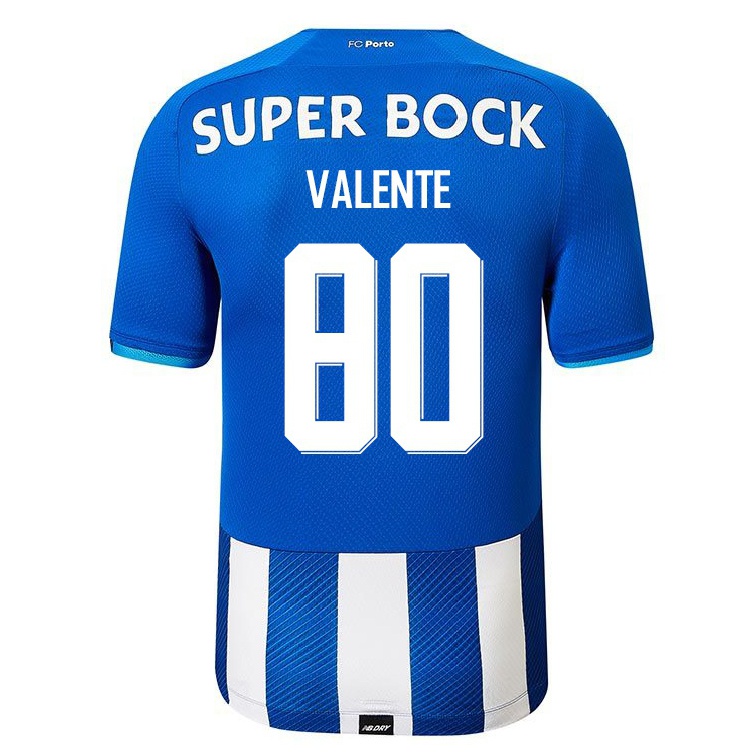 Enfant Football Maillot Rodrigo Valente #80 Bleu Royal Tenues Domicile 2021/22 T-shirt