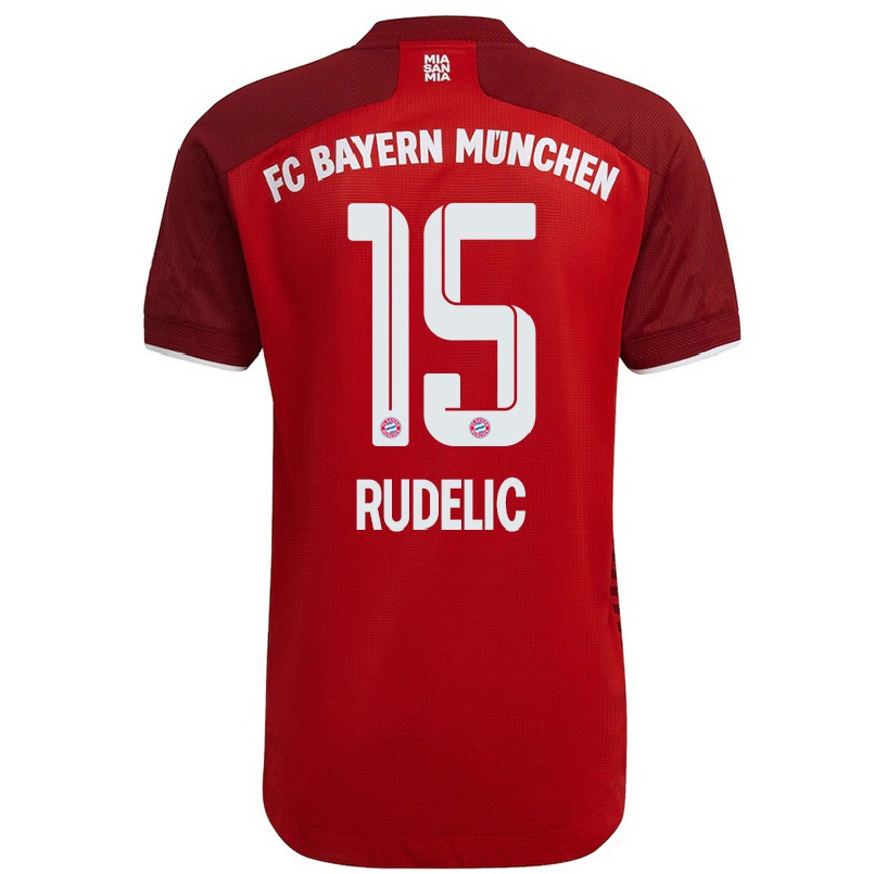 Enfant Football Maillot Ivana Rudelic #15 Rouge Foncé Tenues Domicile 2021/22 T-shirt