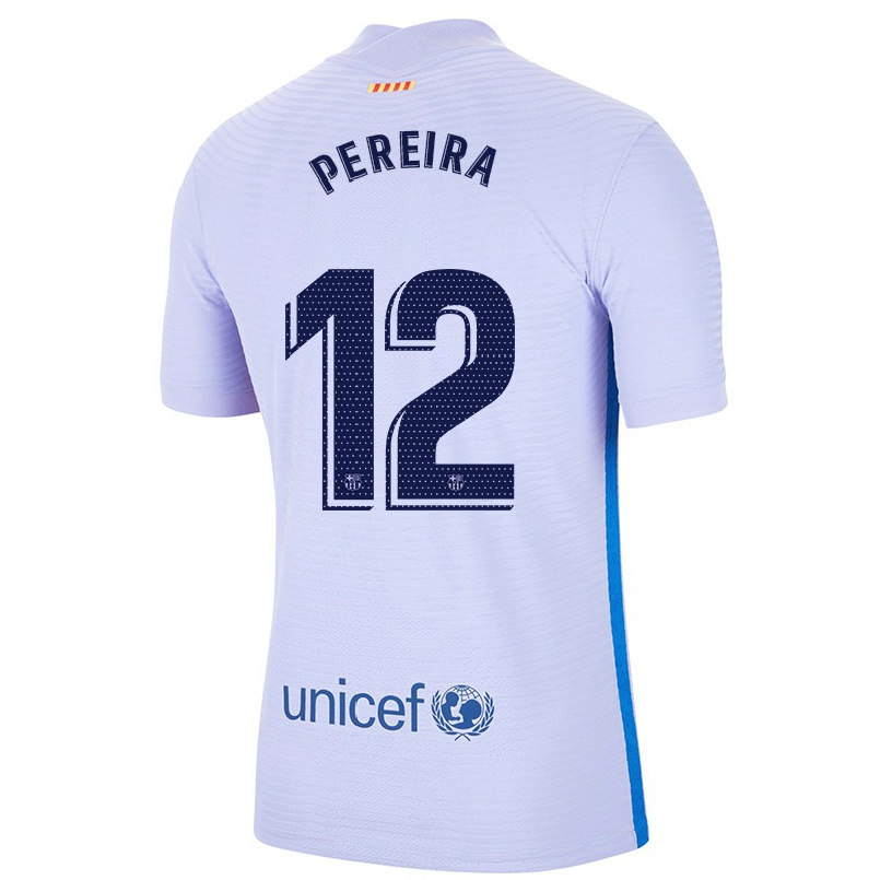 Enfant Football Maillot Matheus Pereira #12 Mauve Clair Tenues Extérieur 2021/22 T-shirt