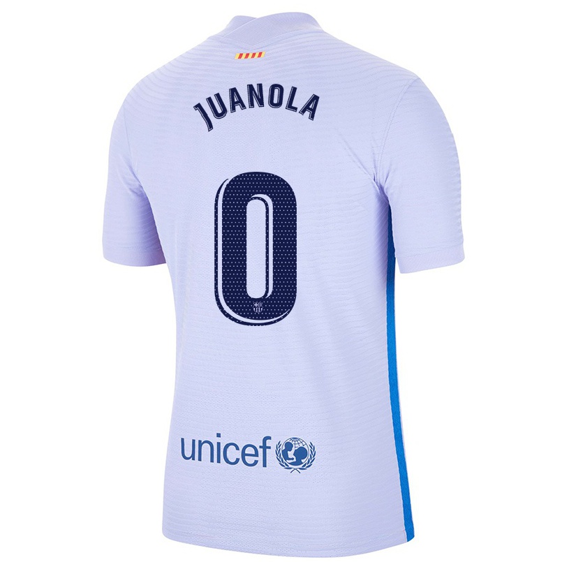 Enfant Football Maillot Miquel Juanola #0 Mauve Clair Tenues Extérieur 2021/22 T-shirt