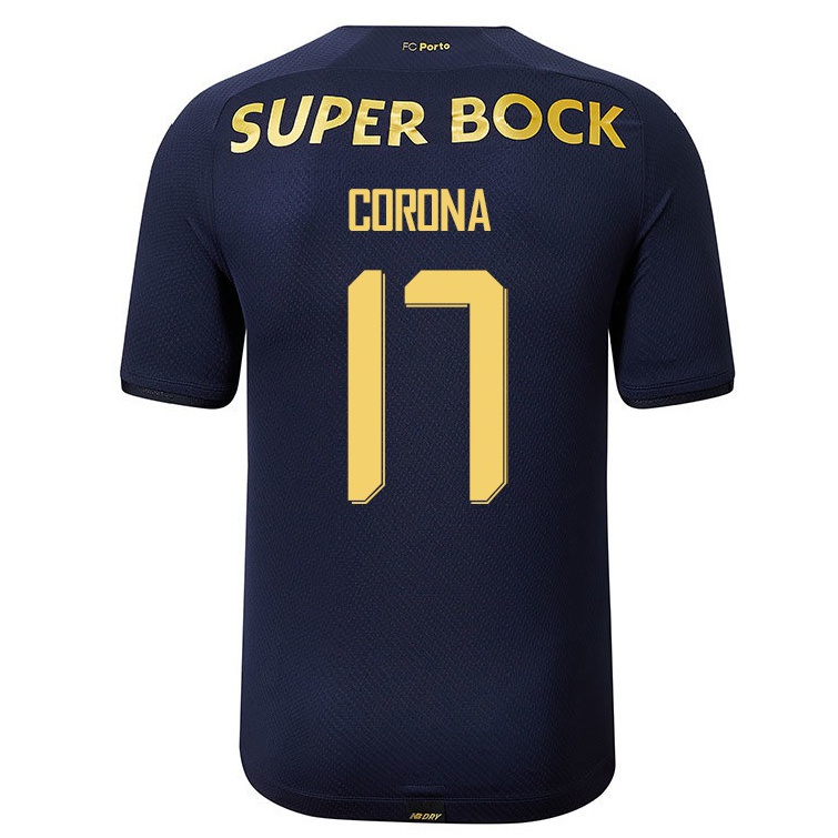 Enfant Football Maillot Jesus Corona #17 Bleu Marin Tenues Extérieur 2021/22 T-shirt