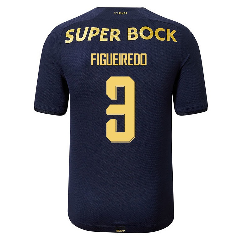 Enfant Football Maillot Ze Pedro Figueiredo #3 Bleu Marin Tenues Extérieur 2021/22 T-shirt