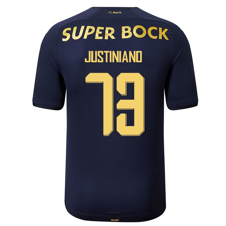 Enfant Football Maillot Pedro Justiniano #73 Bleu Marin Tenues Extérieur 2021/22 T-shirt