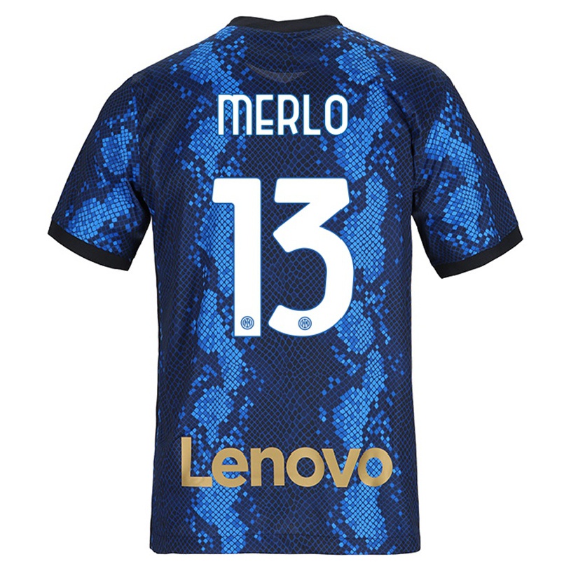 Enfant Football Maillot Beatrice Merlo #13 Bleu Foncé Tenues Domicile 2021/22 T-shirt
