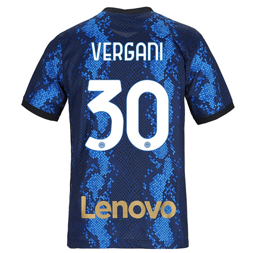 Enfant Football Maillot Bianca Vergani #30 Bleu Foncé Tenues Domicile 2021/22 T-shirt