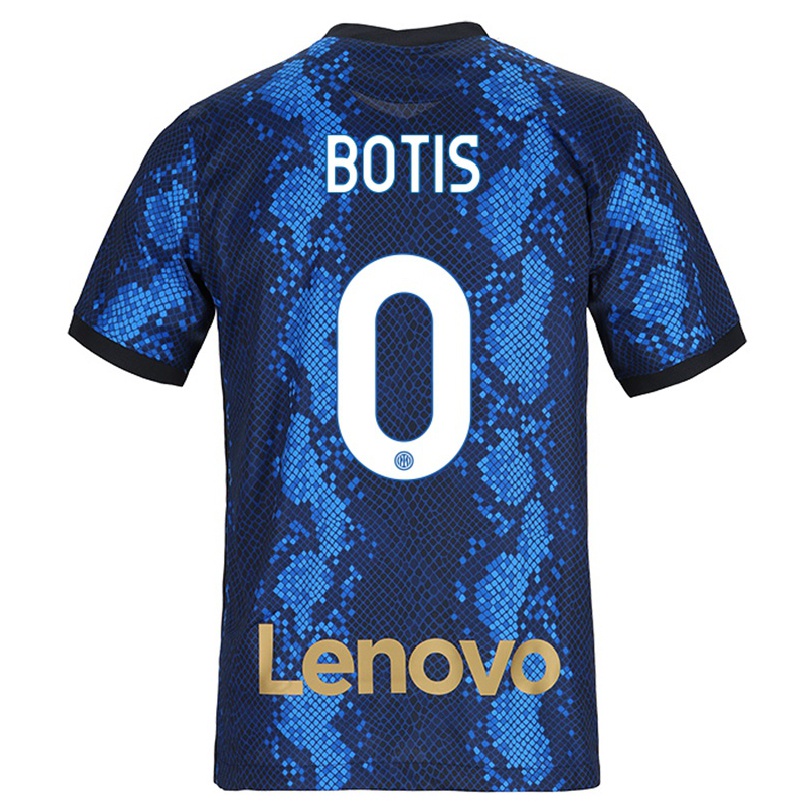 Enfant Football Maillot Nikolaos Botis #0 Bleu Foncé Tenues Domicile 2021/22 T-shirt