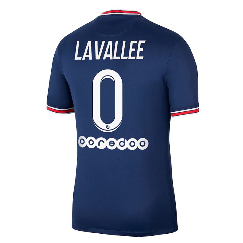 Enfant Football Maillot Lucas Lavallee #0 Bleu Foncé Tenues Domicile 2021/22 T-shirt