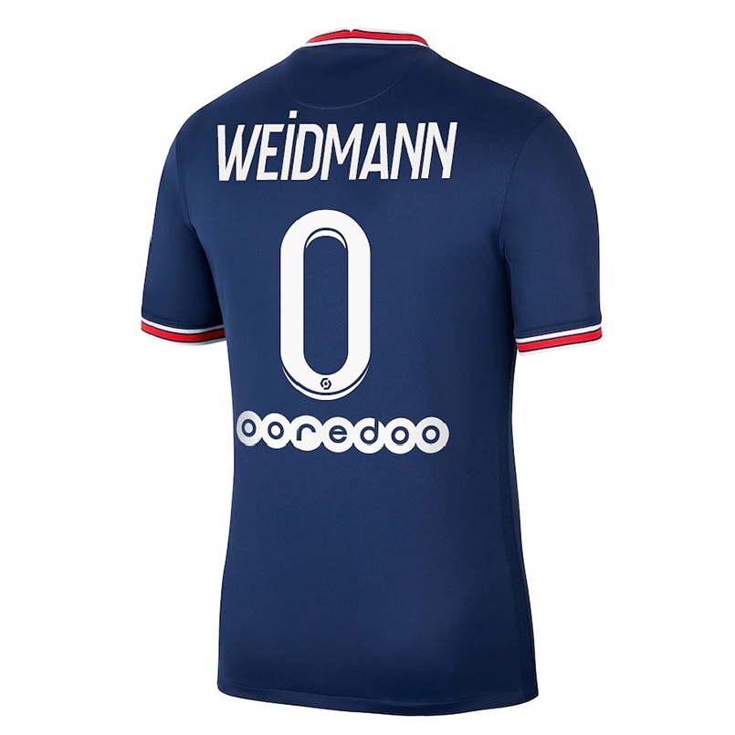 Enfant Football Maillot Daouda Weidmann #0 Bleu Foncé Tenues Domicile 2021/22 T-shirt