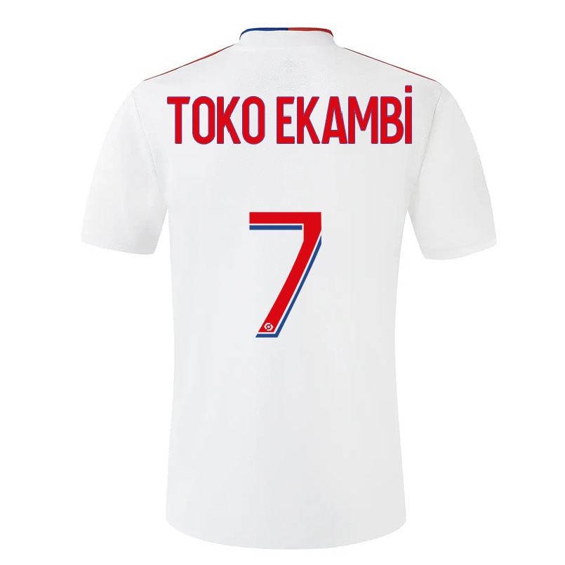 Enfant Football Maillot Karl Toko Ekambi #7 Blanche Tenues Domicile 2021/22 T-shirt