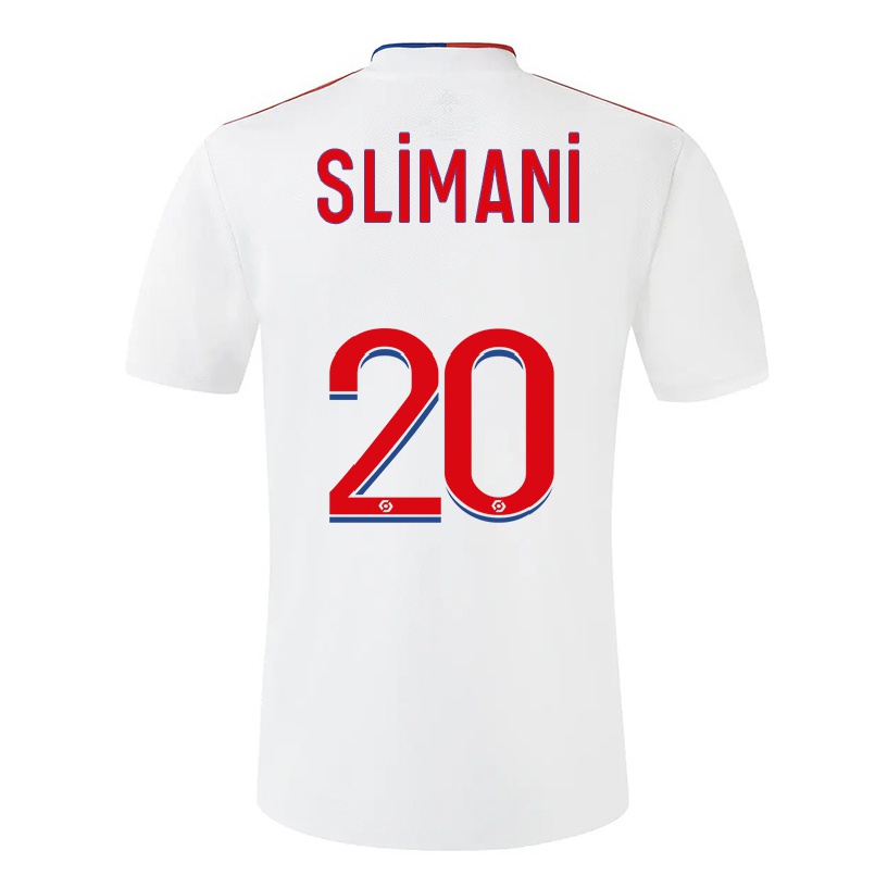 Enfant Football Maillot Islam Slimani #20 Blanche Tenues Domicile 2021/22 T-shirt