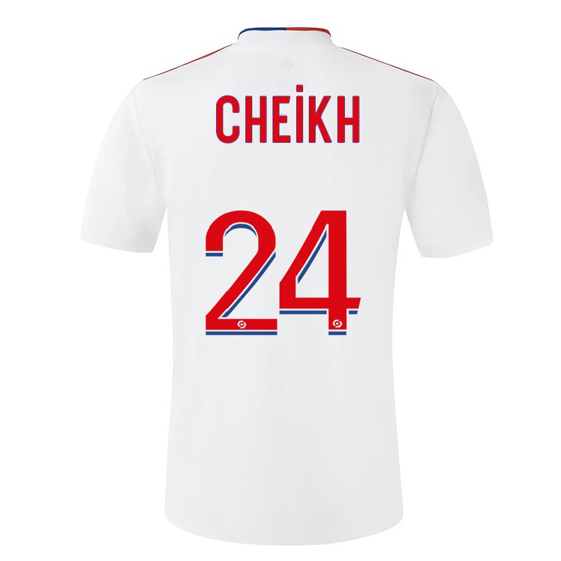 Enfant Football Maillot Pape Cheikh #24 Blanche Tenues Domicile 2021/22 T-shirt