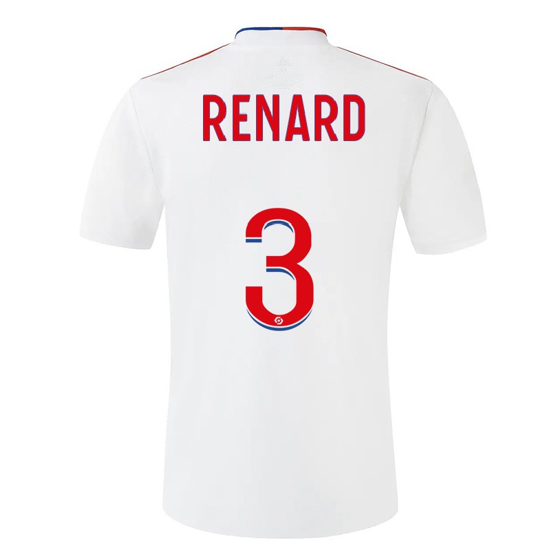 Enfant Football Maillot Wendie Renard #3 Blanche Tenues Domicile 2021/22 T-shirt