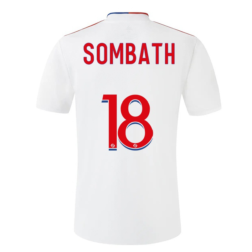 Enfant Football Maillot Alice Sombath #18 Blanche Tenues Domicile 2021/22 T-shirt