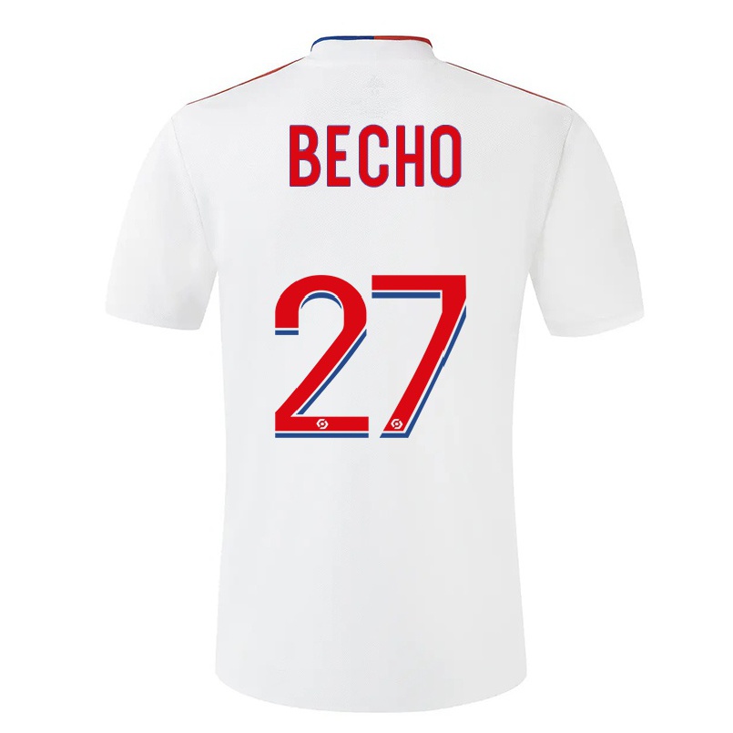 Enfant Football Maillot Vicki Becho #27 Blanche Tenues Domicile 2021/22 T-shirt
