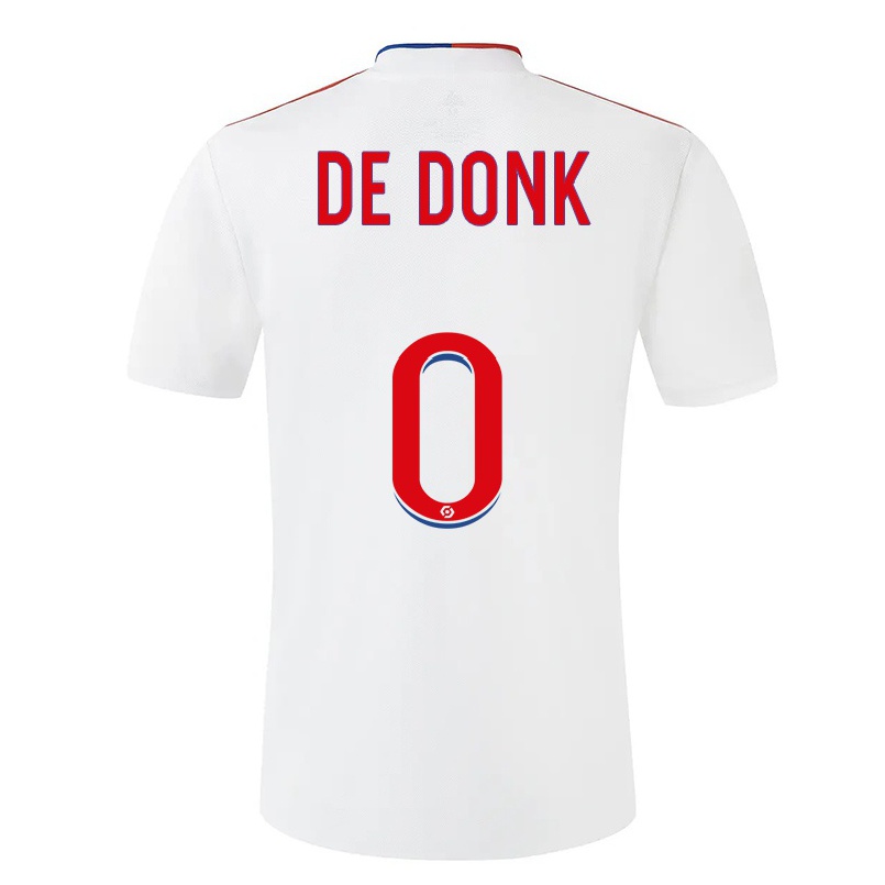 Enfant Football Maillot Danielle Van De Donk #0 Blanche Tenues Domicile 2021/22 T-shirt